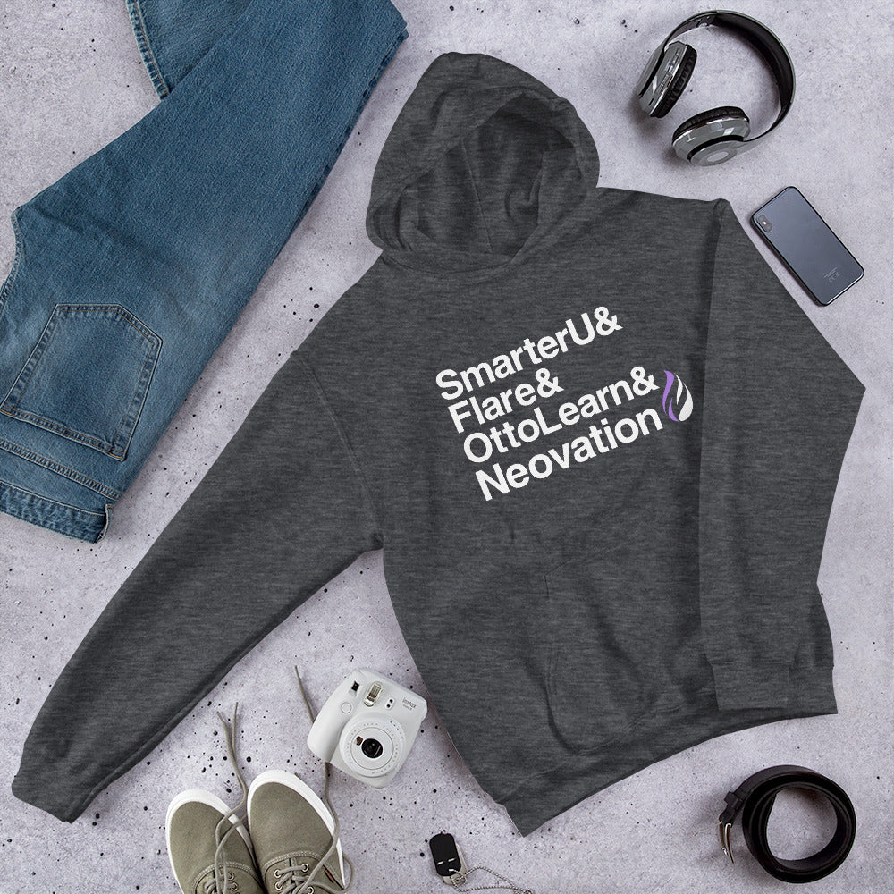 SmarterU & Flare & OttoLearn & Neovation Unisex Hooded Sweatshirt