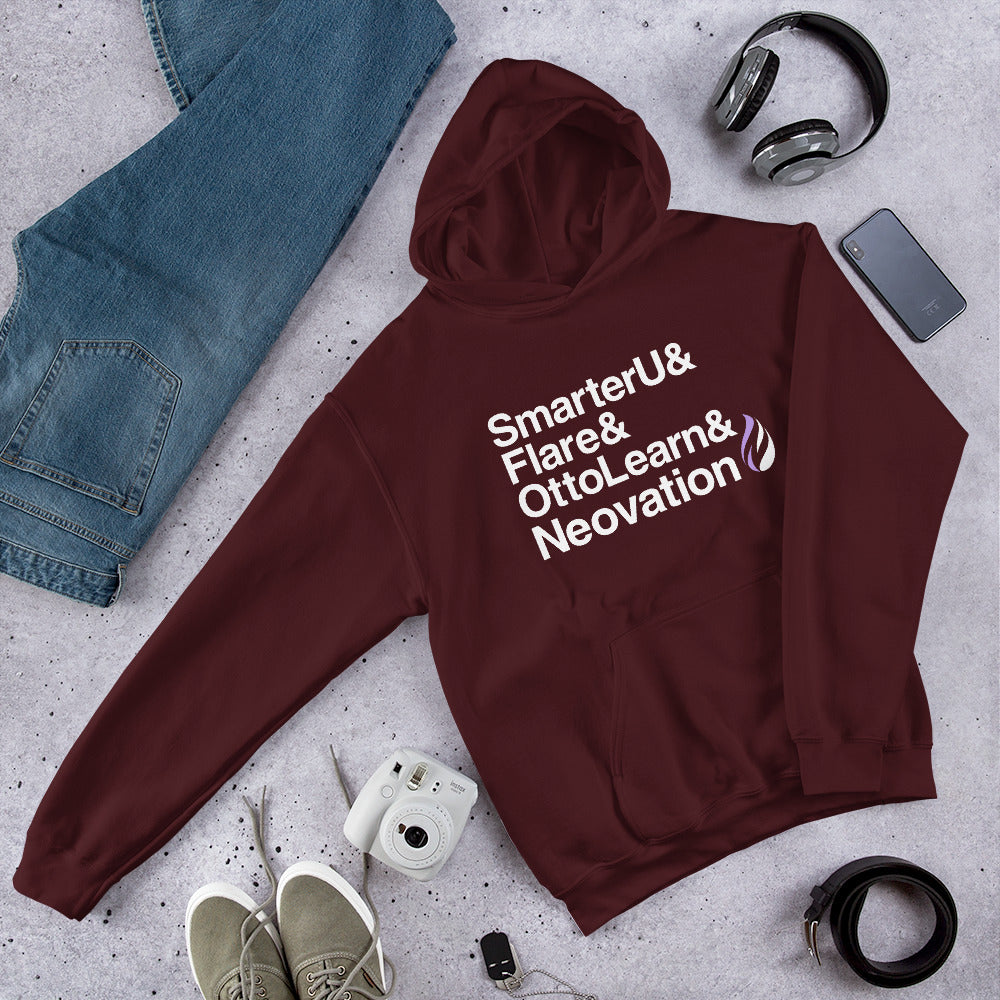 SmarterU & Flare & OttoLearn & Neovation Unisex Hooded Sweatshirt