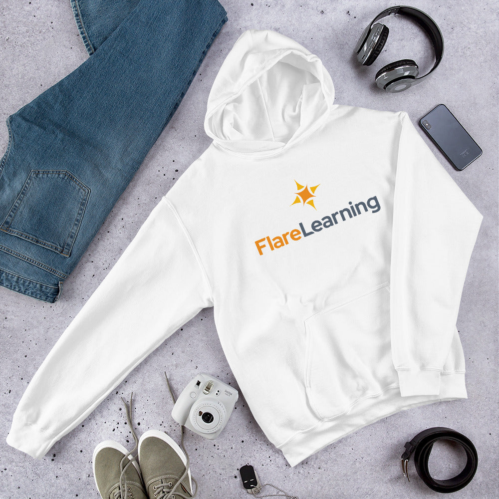 Flare Learning Logo Unisex Hooded Sweatshirt