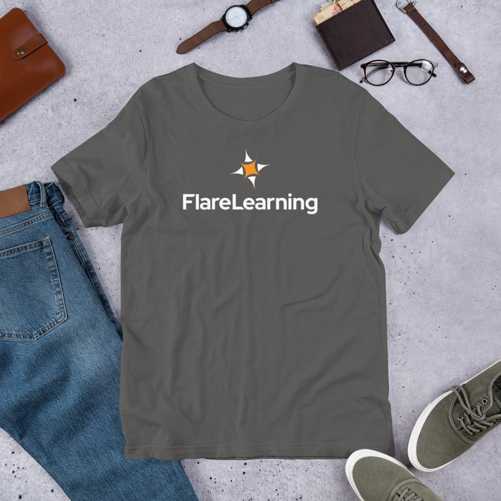 Flare Learning Logo Short-Sleeve Unisex T-Shirt
