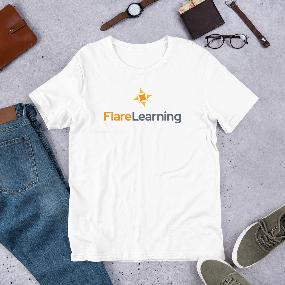 Flare Learning Logo Short-Sleeve Unisex T-Shirt