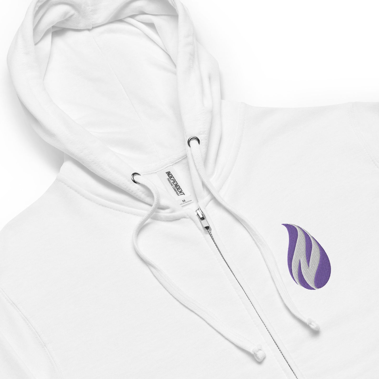 Neovation Flame Icon Unisex Fleece Zip-up Hooded Sweater