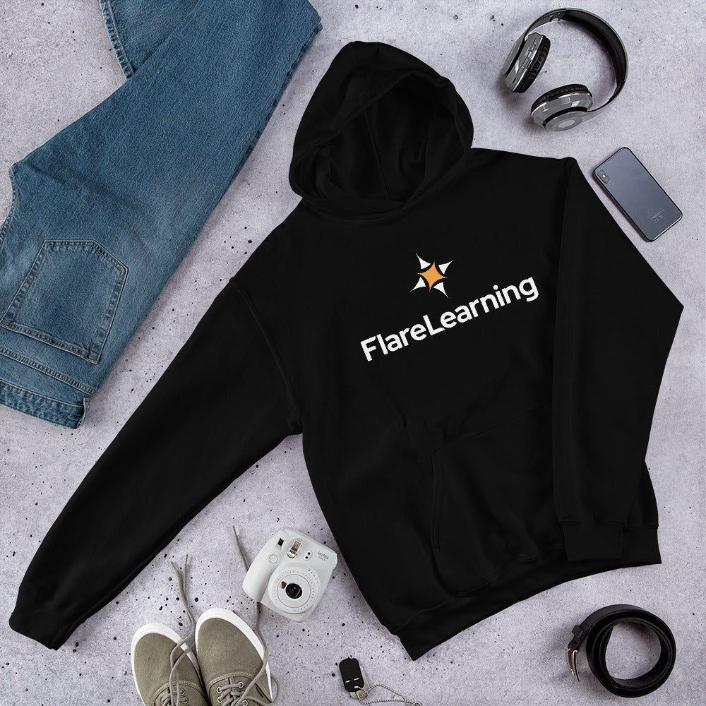 Flare Learning Logo Unisex Hooded Sweatshirt